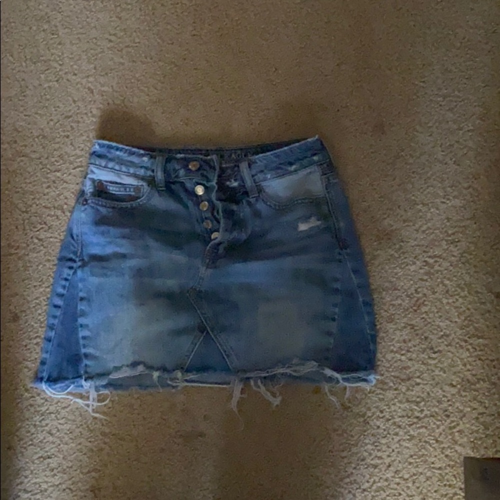 American eagle mini jean skirt